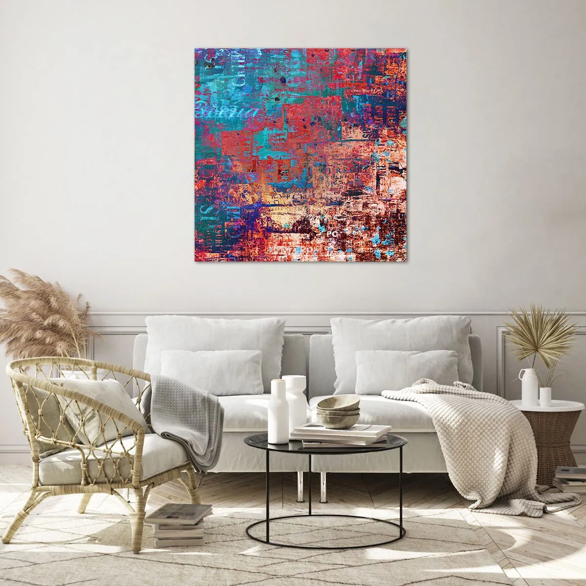 Üveg kép - Emlékezés és feledés - 70x70 cm