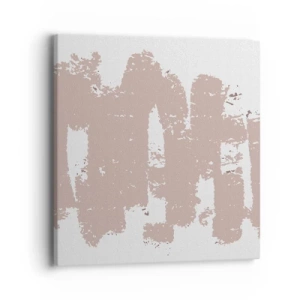 Vászonkép - Absztrakció lágy rózsaszínben - 40x40 cm