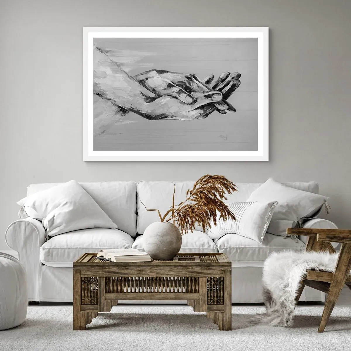 Poszter fekete keretben - Kezdet… - 70x50 cm