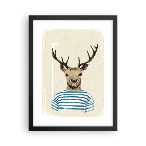 Poszter fehér keretben - Mert szeretem a csíkos pólókat! - 30x40 cm