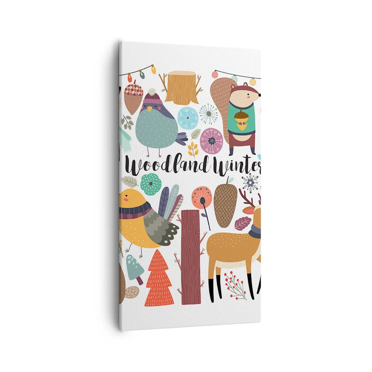 Vászonkép - Mesebeli ünnepek az erdőben - 55x100 cm