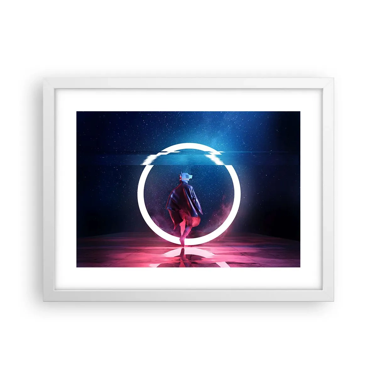 Poszter fekete keretben - Világok között - 40x30 cm