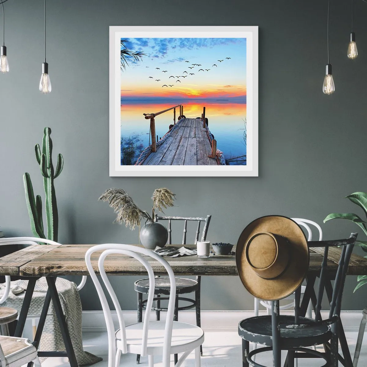 Poszter fekete keretben - Ideje visszamenni… - 60x60 cm