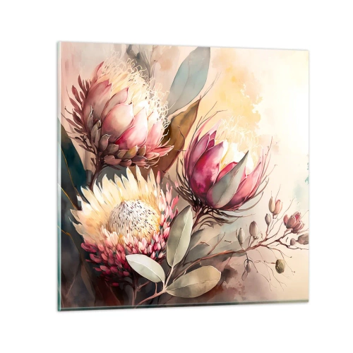 Üveg kép - Profilból és en face - 70x70 cm