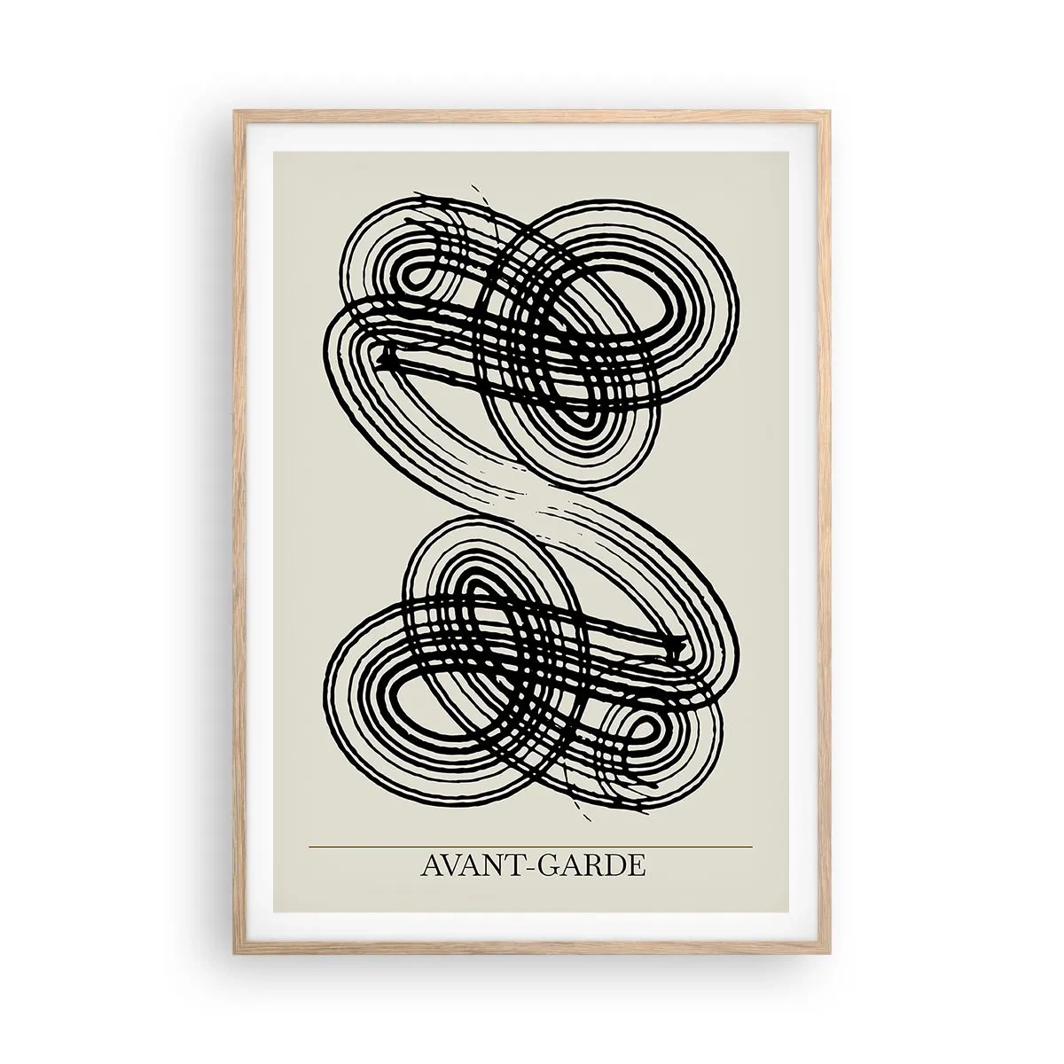 Poszter világos tölgy keretben - Spontán jött ki - 70x100 cm