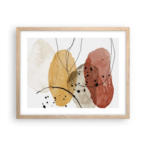 Poszter világos tölgy keretben - Mint a könnyű, friss levegő - 50x40 cm