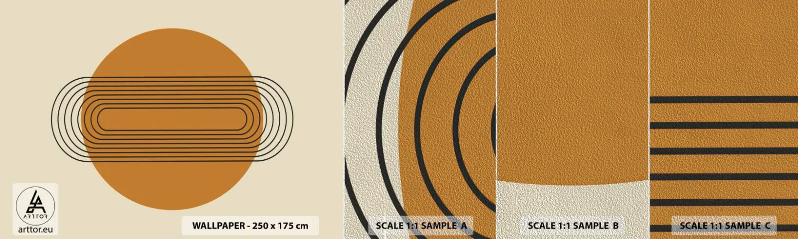 Fotótapéta Minta Premium Sand - Tökéletes terv - Absztrakció, Grafika, Modern minta - 100x30 cm