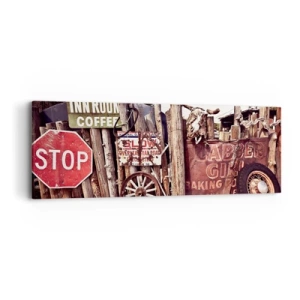 Vászonkép - És megállt az idő - 90x30 cm