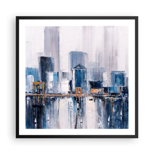 Poszter fehér keretben - New York-i benyomás - 60x60 cm