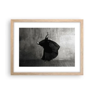 Poszter világos tölgy keretben - Szenvedélyes pas - 40x30 cm