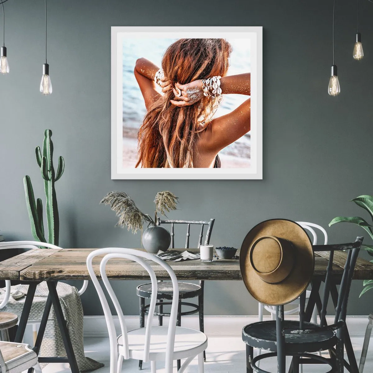 Poszter fekete keretben - A víz és a nap testvére - 60x60 cm