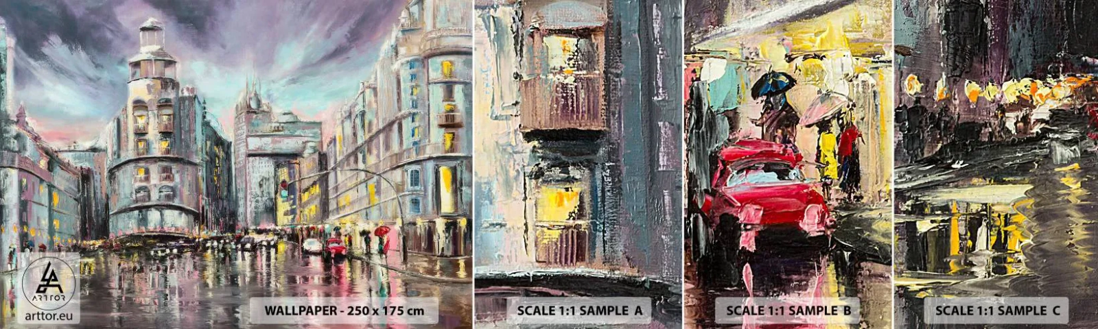 Fotótapéta Minta Öntapadós Deluxe Sticker - Sikeres este lesz - Város, Madrid, Építészet - 100x30 cm