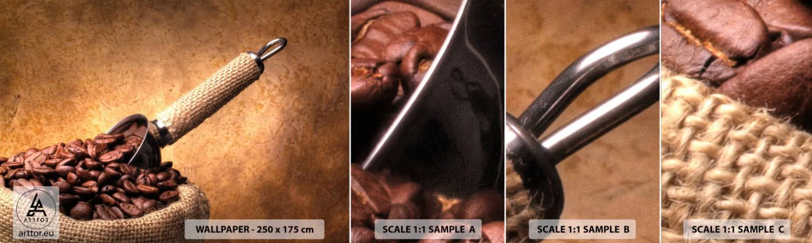 Fotótapéta Minta Standard Eco - Az íz forrásánál - Gasztronómia, Kávé, Aroma - 100x30 cm