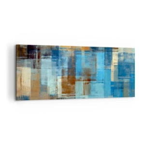 Vászonkép - A kék fátyolon keresztül - 100x40 cm