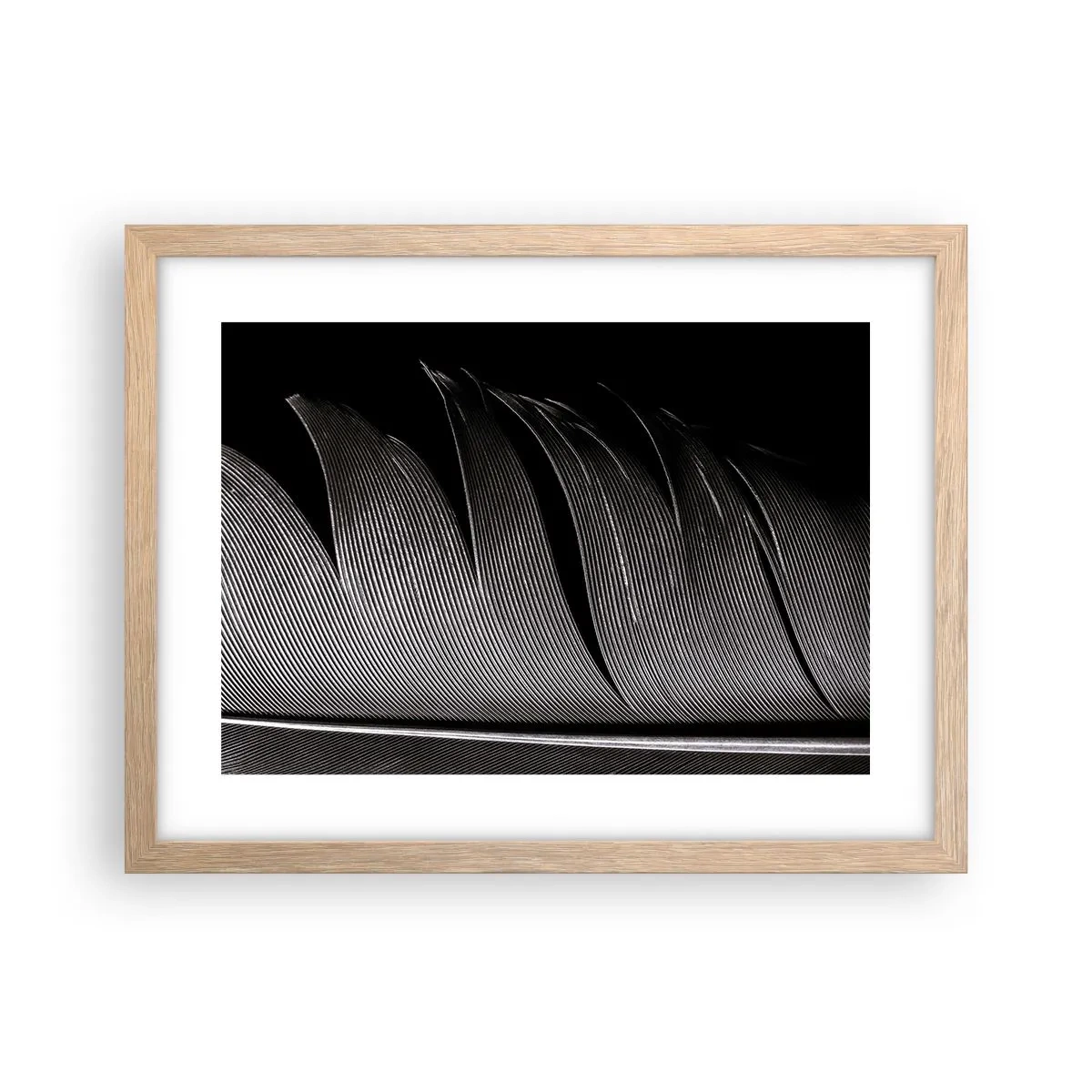 Poszter világos tölgy keretben - Toll - egy csodálatos konstrukció - 40x30 cm