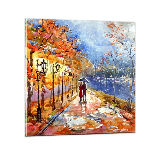 Üveg kép - Együtt az idő határáig - 70x70 cm