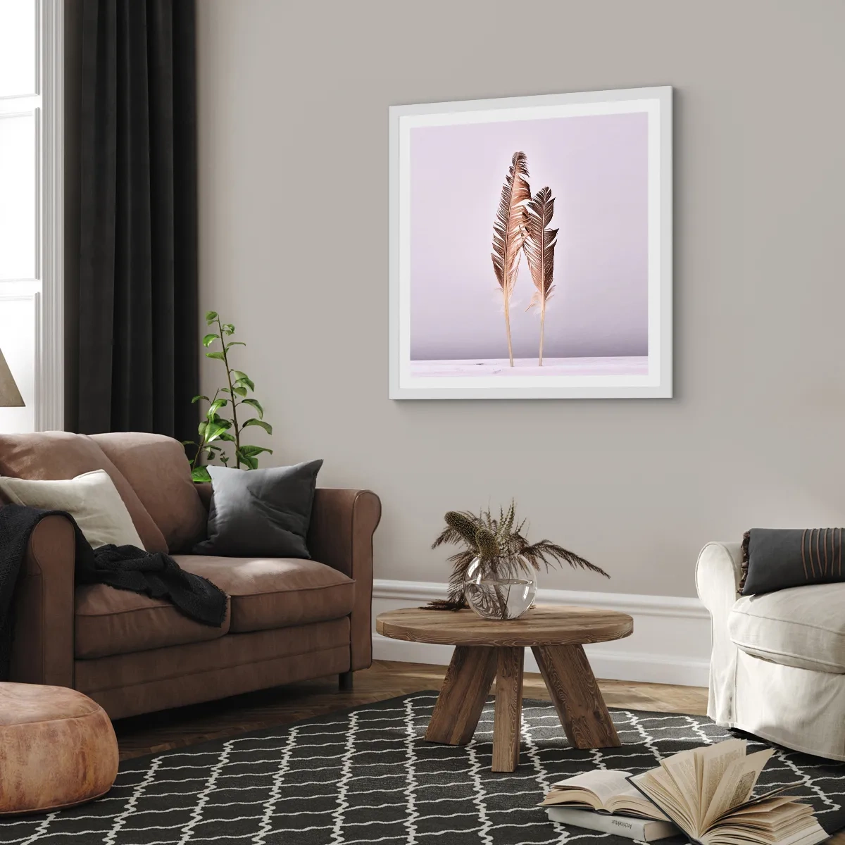 Poszter fekete keretben - A semmi ellen - 40x40 cm