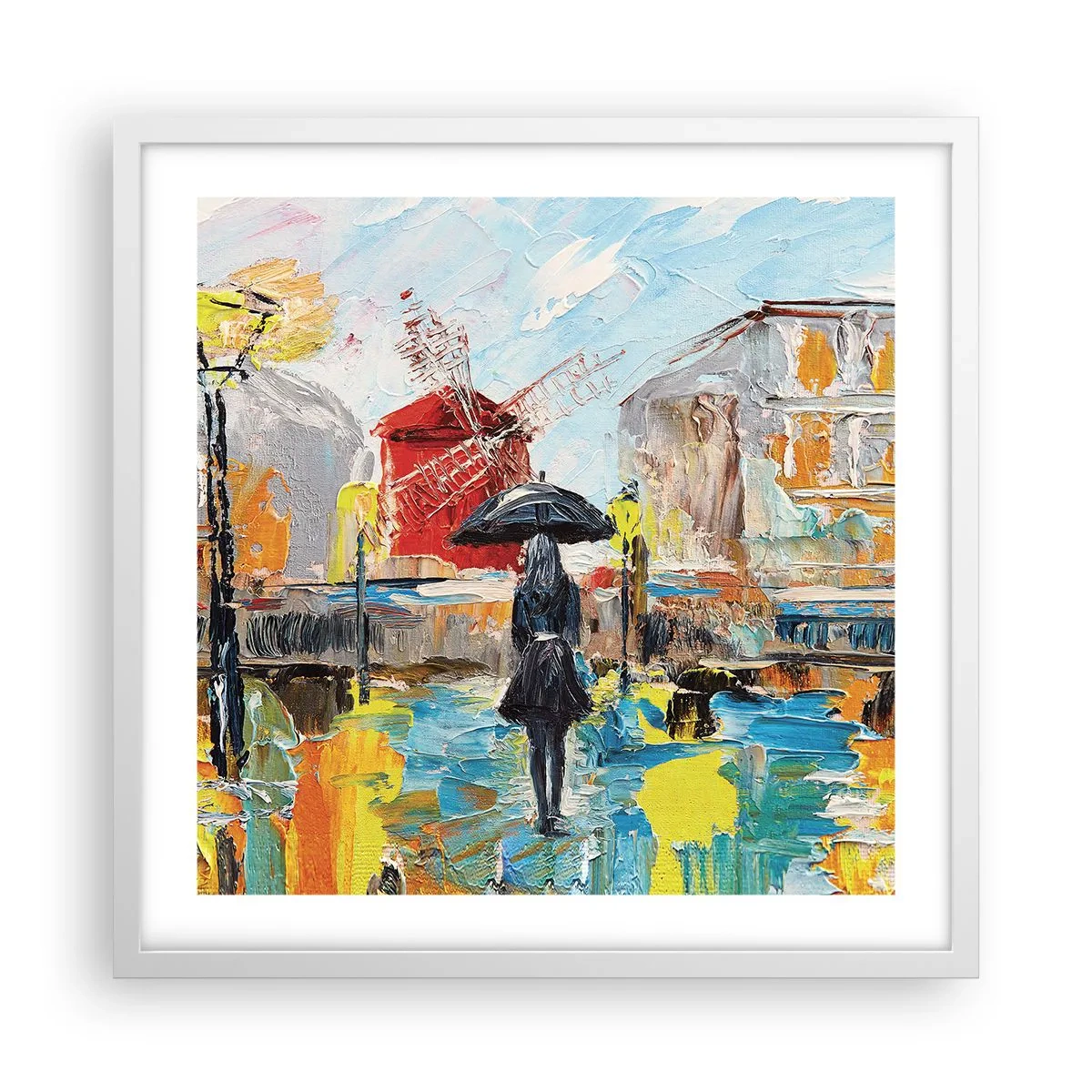 Poszter fekete keretben - Párizsi legendák - 50x50 cm