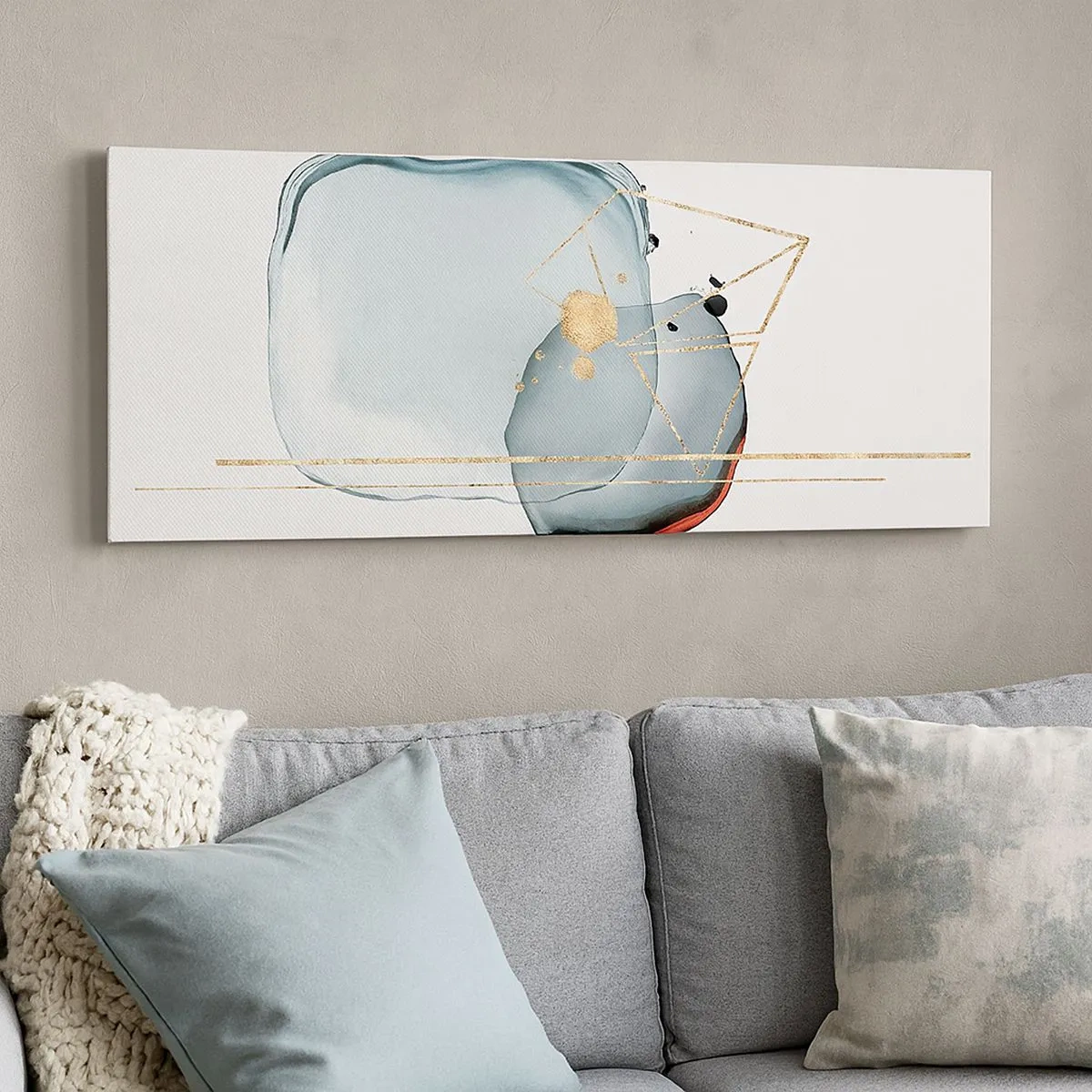 Vászonkép - Cseppek tanulmánya - 100x40 cm