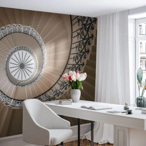 Fotótapéta Premium Sand - Egy kagyló közepén - Lépcsők, Göndör, Dísz - 500x350 cm