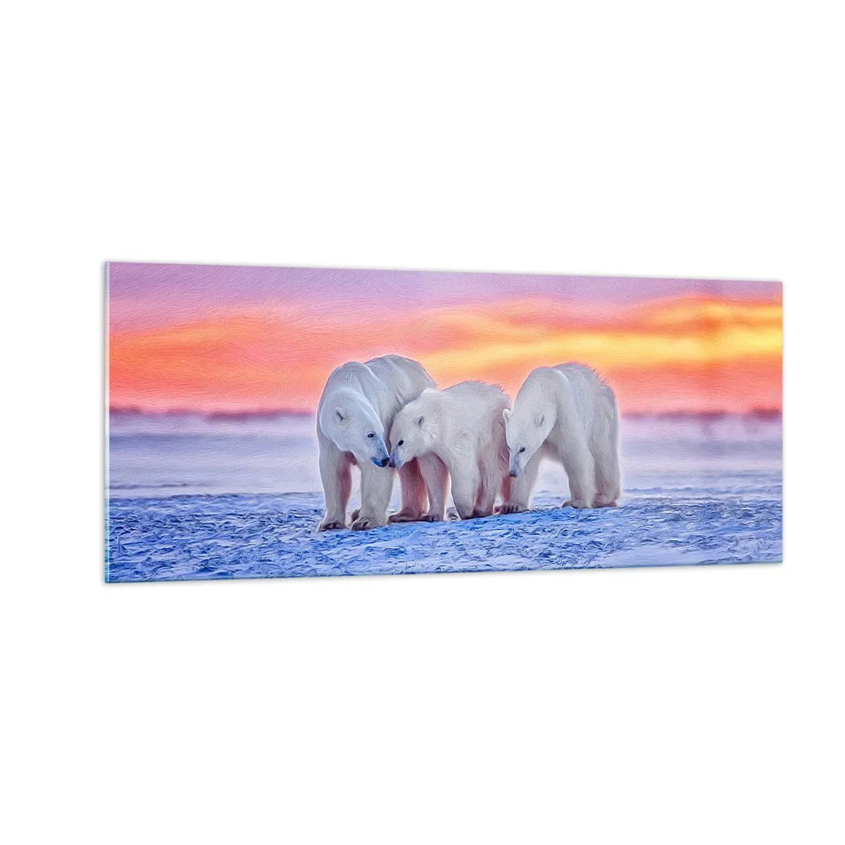 Üveg kép - Elég a családi meleg - 100x40 cm