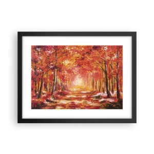 Poszter fehér keretben - Rézerdő - 40x30 cm