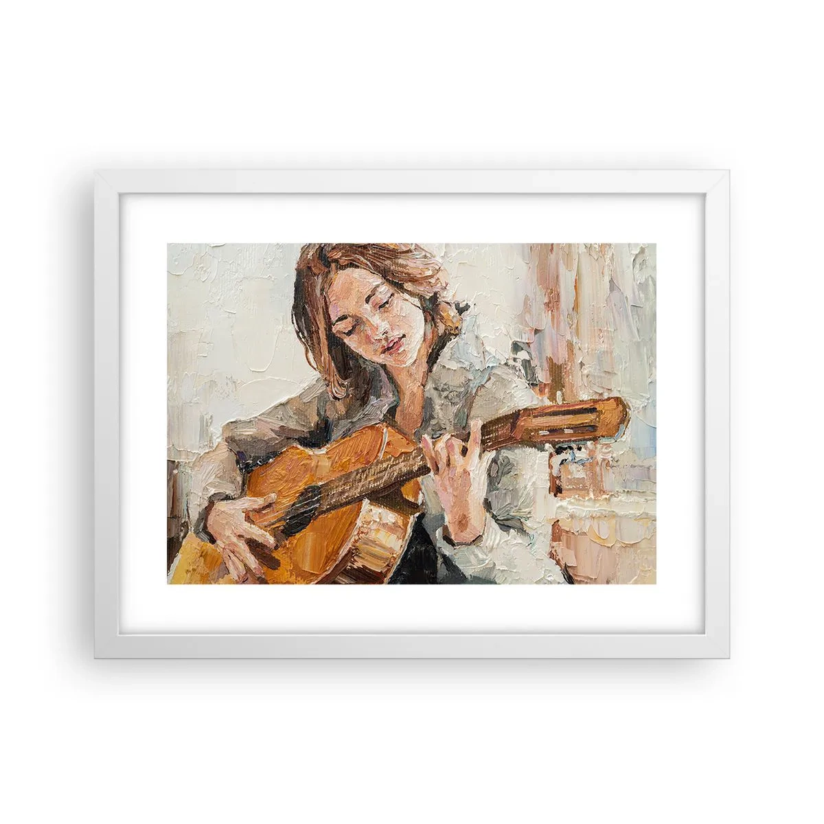 Poszter fekete keretben - Koncert gitárra és egy lány szívére - 40x30 cm