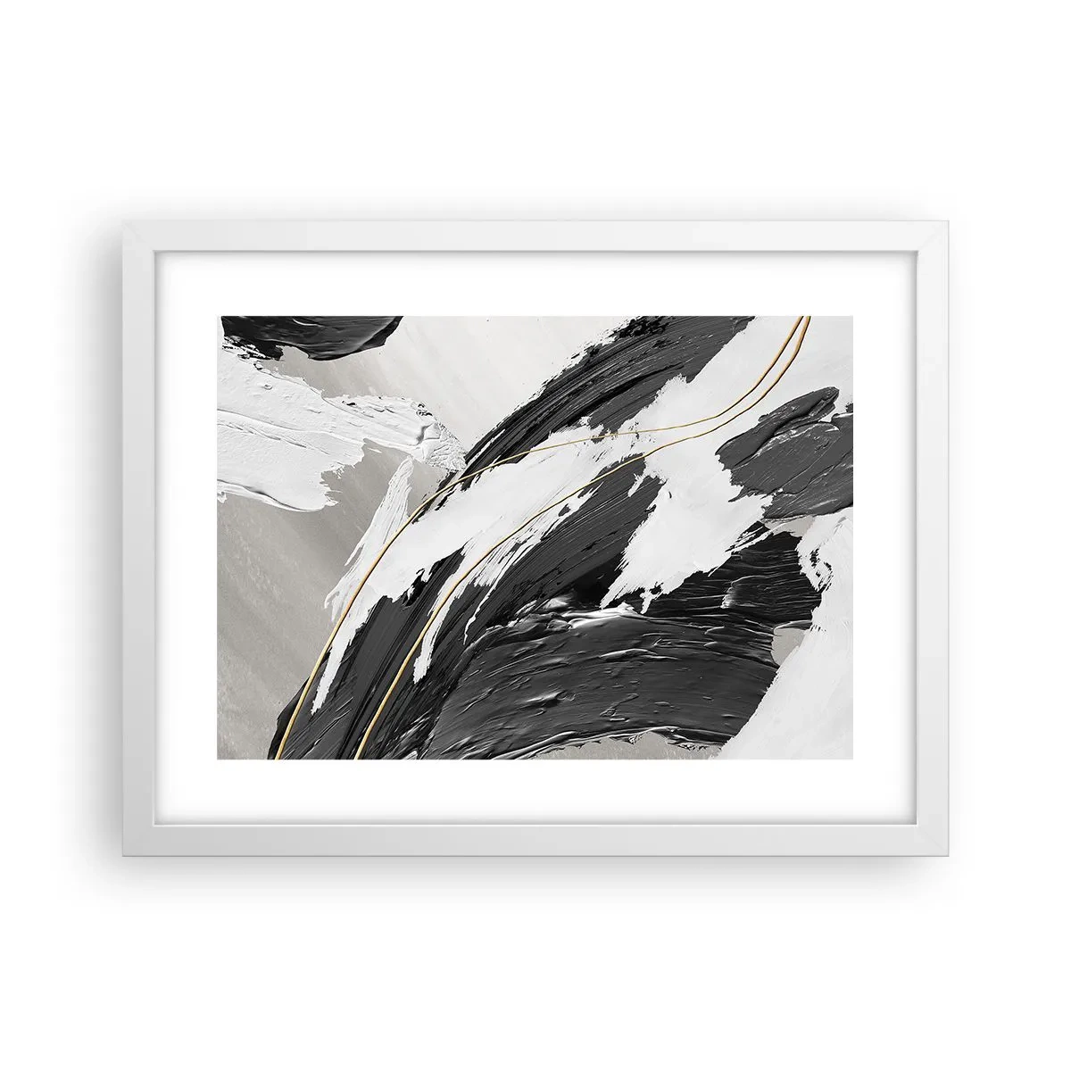 Poszter fekete keretben - Absztrakció érzékkel - 40x30 cm