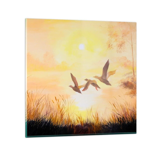 Üveg kép - Egy hosszú utazás kezdete - 30x30 cm