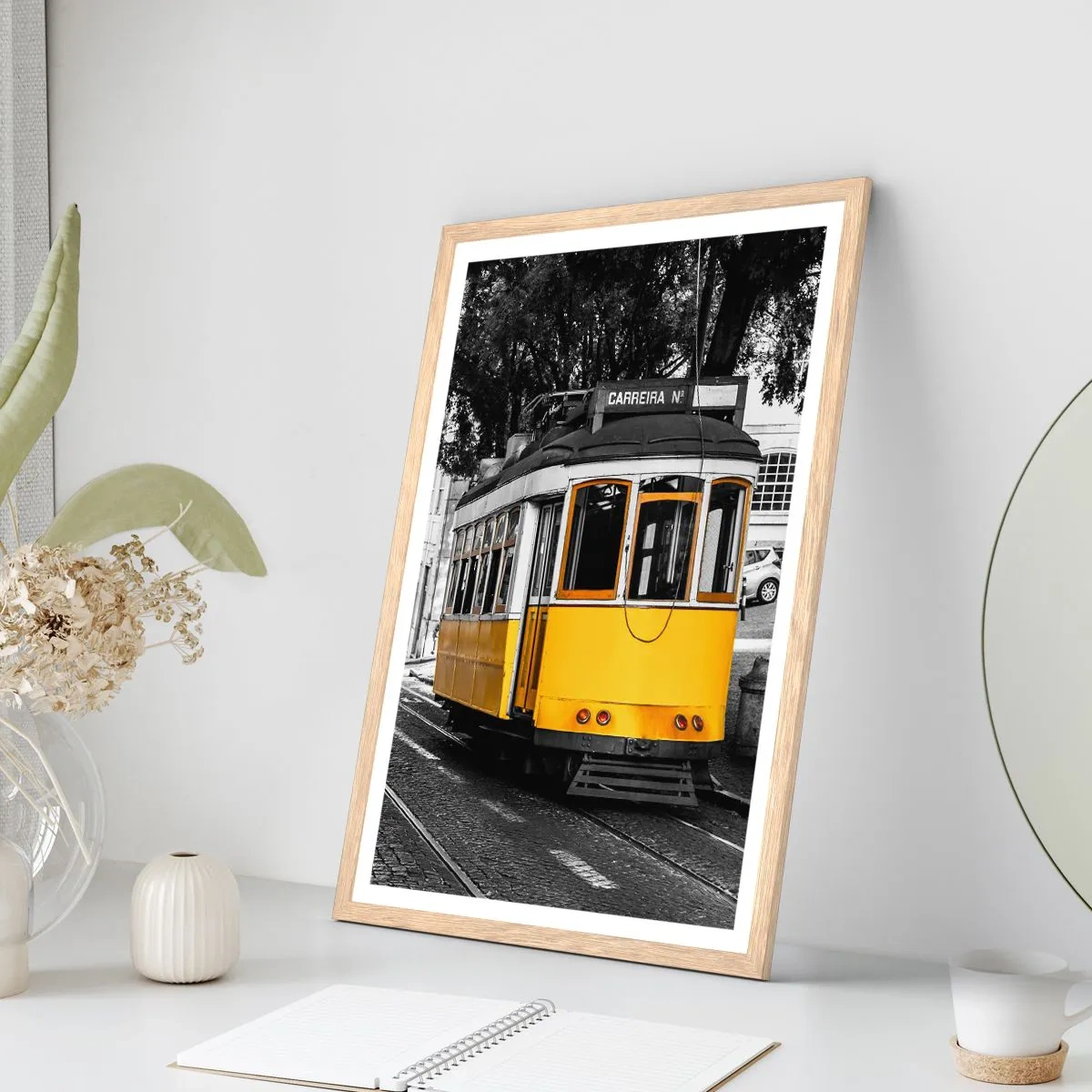 Poszter világos tölgy keretben - És egy fado a háttérben - 30x40 cm