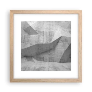 Poszter világos tölgy keretben - Igazi kihívás - 30x30 cm