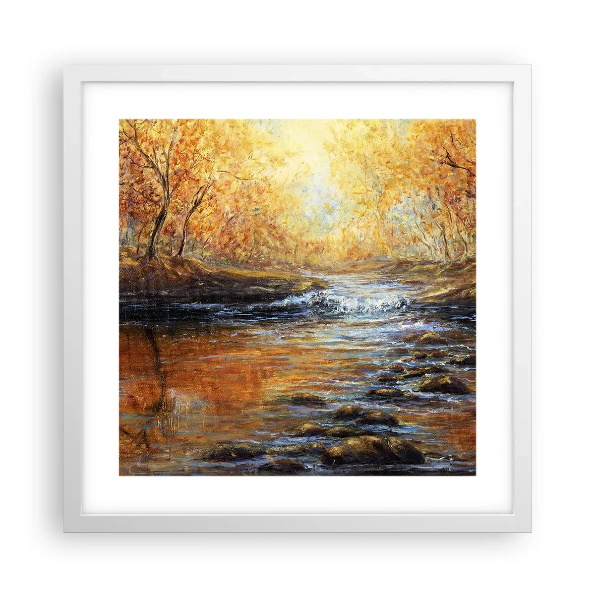 Poszter fekete keretben - Az Arany Patak - 40x40 cm