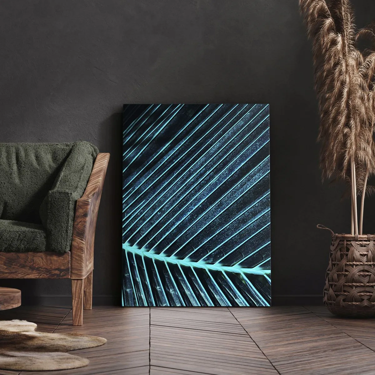 Vászonkép - A zöld textúrája - 45x80 cm