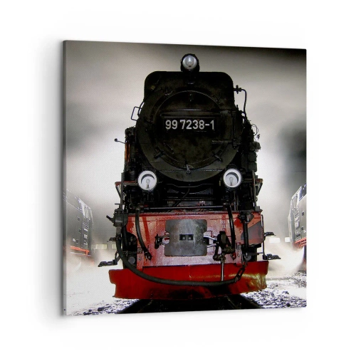 Vászonkép - Áll és zihál, zihál és fúj - 50x50 cm