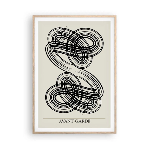 Poszter világos tölgy keretben - Spontán jött ki - 70x100 cm