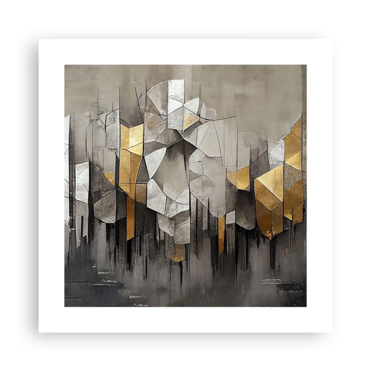 Poszter - Kompozíció jégből és fényből - 40x40 cm