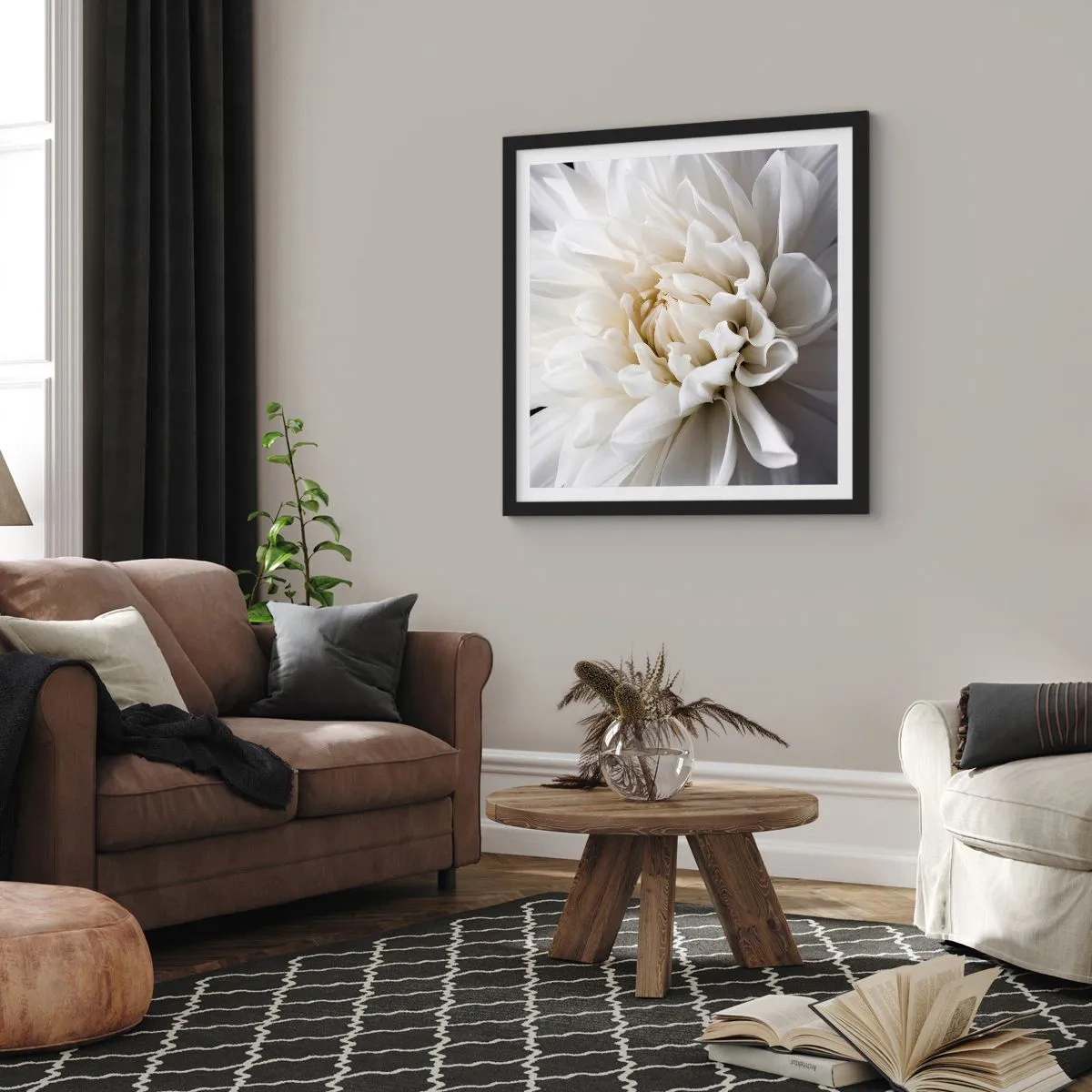 Poszter fehér keretben - Menyasszony reggele - 50x50 cm