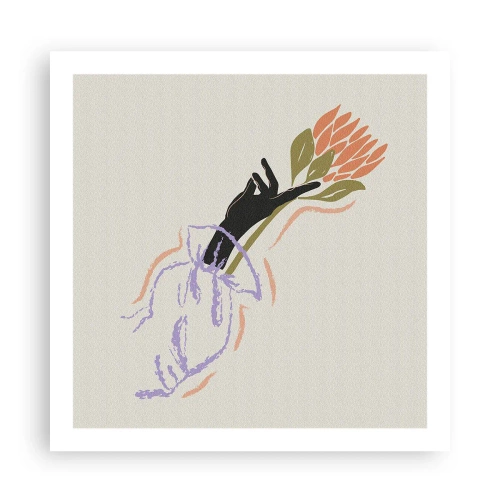 Poszter - Egy testvéri érintés - 60x60 cm