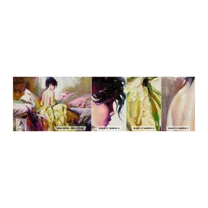 Fotótapéta Minta Standard Eco - Az ajkak és a csésze pereme között - Nő, Test, Darab - 100x30 cm