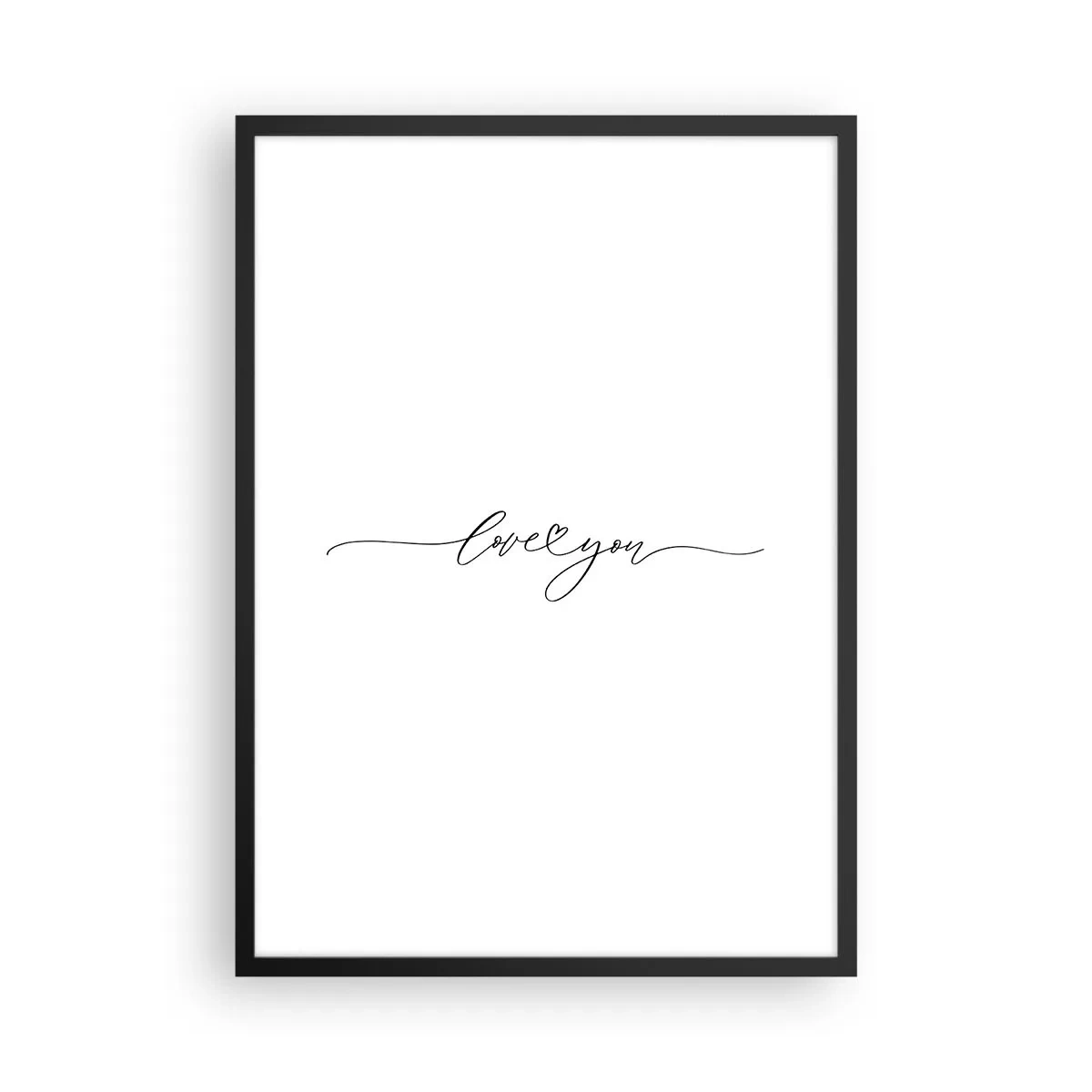 Poszter fehér keretben - Fekete fehéren - 50x70 cm