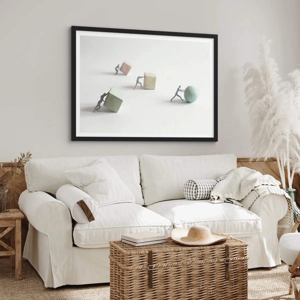 Poszter fehér keretben - Maga az élet - 50x40 cm