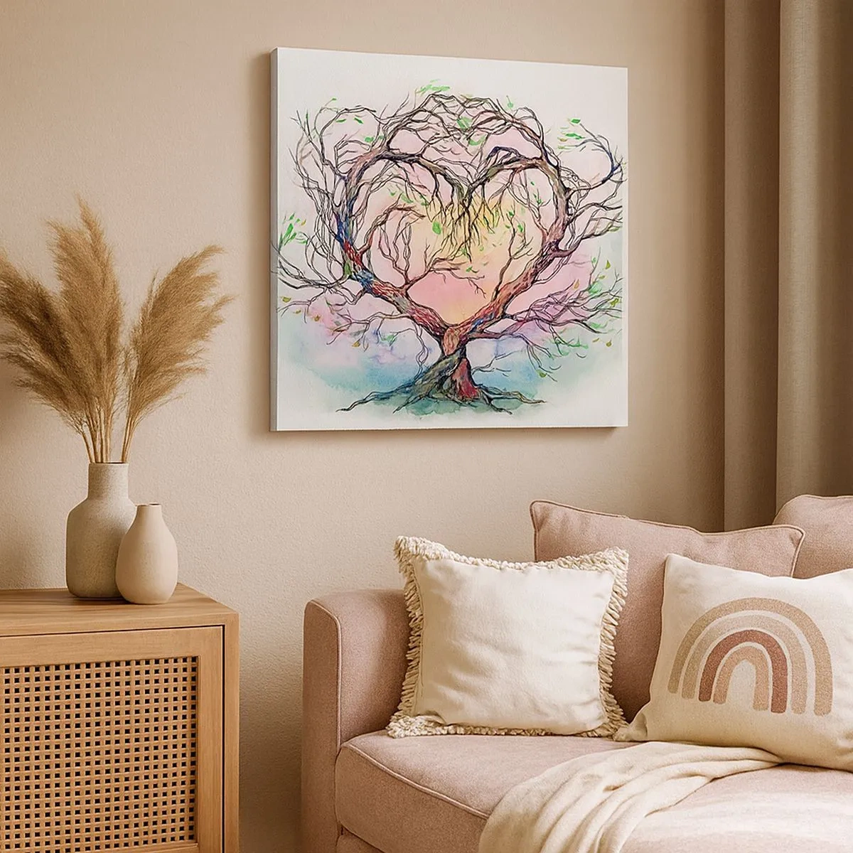 Vászonkép - Együtt a viharok ellen - 30x30 cm