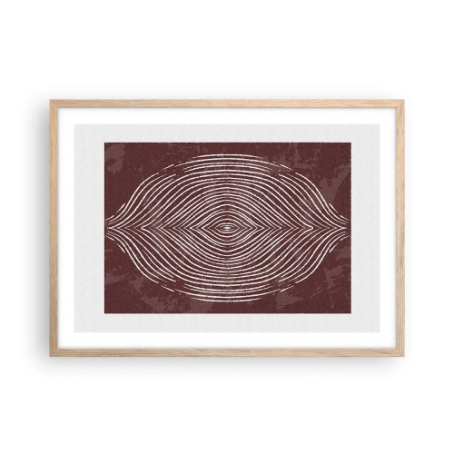 Poszter világos tölgy keretben - A tér beszél - 70x50 cm