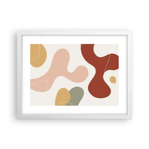 Poszter fekete keretben - Pöttyök vagy hullámok? - 40x30 cm