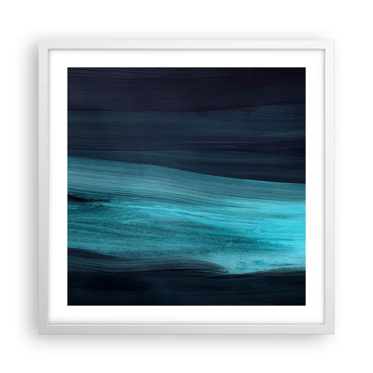 Poszter fekete keretben - Ússz az árral - 50x50 cm