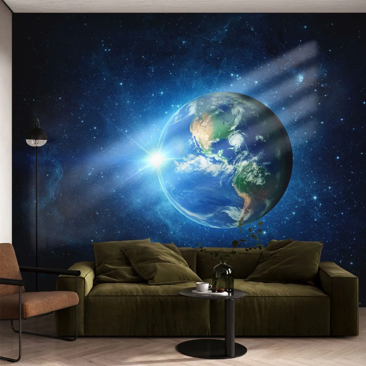 Fotótapéta Standard Eco - Mennyben vagyunk - Világegyetem, Föld bolygó, Földgolyó - 200x140 cm