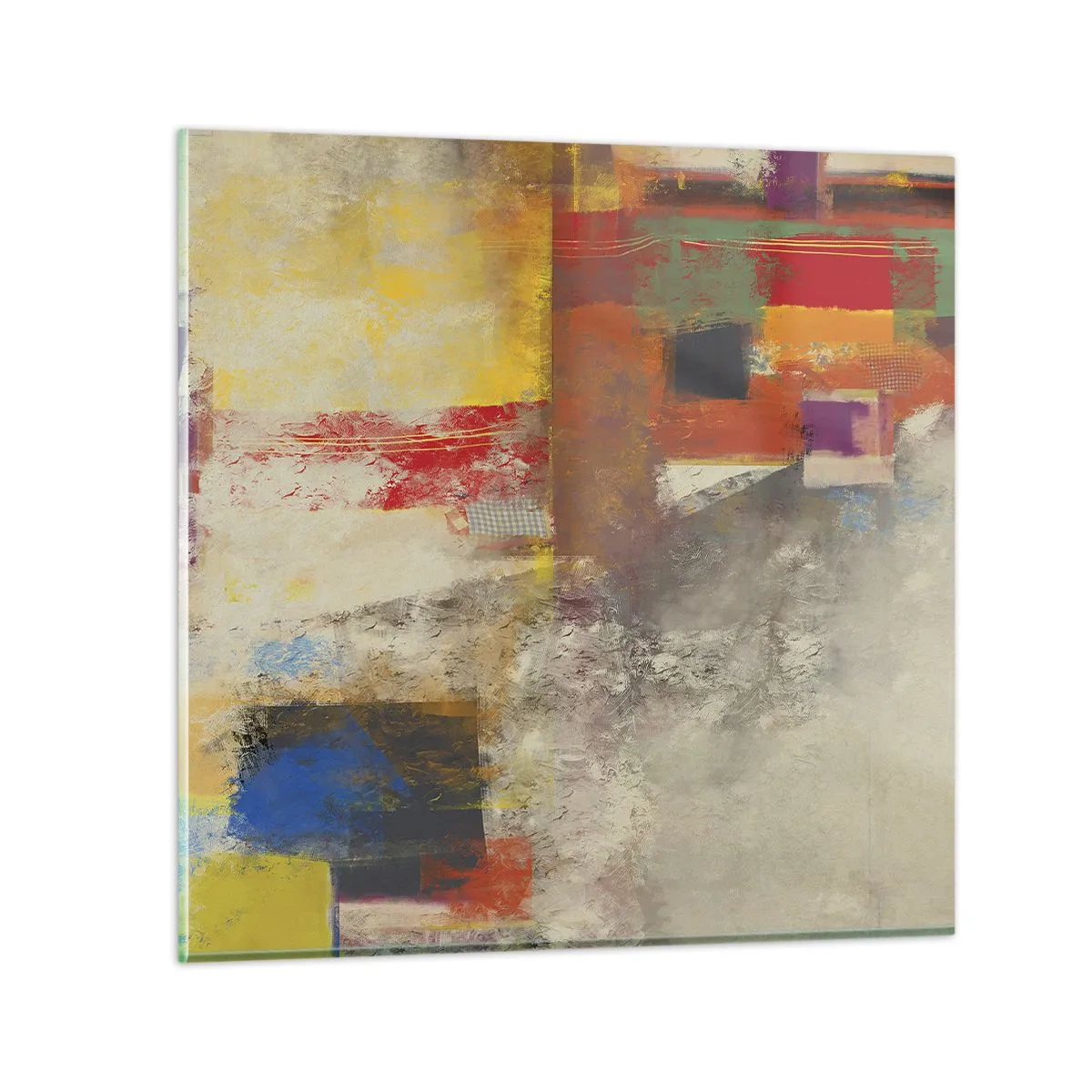 Üveg kép - Színgeometria - 30x30 cm