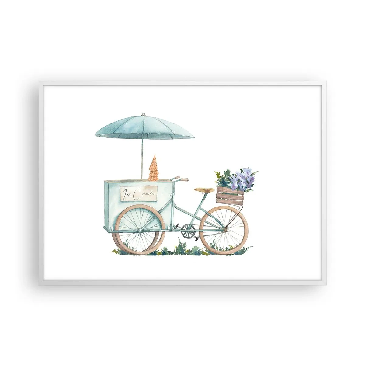 Poszter fekete keretben - A nyár édes emléke - 100x70 cm