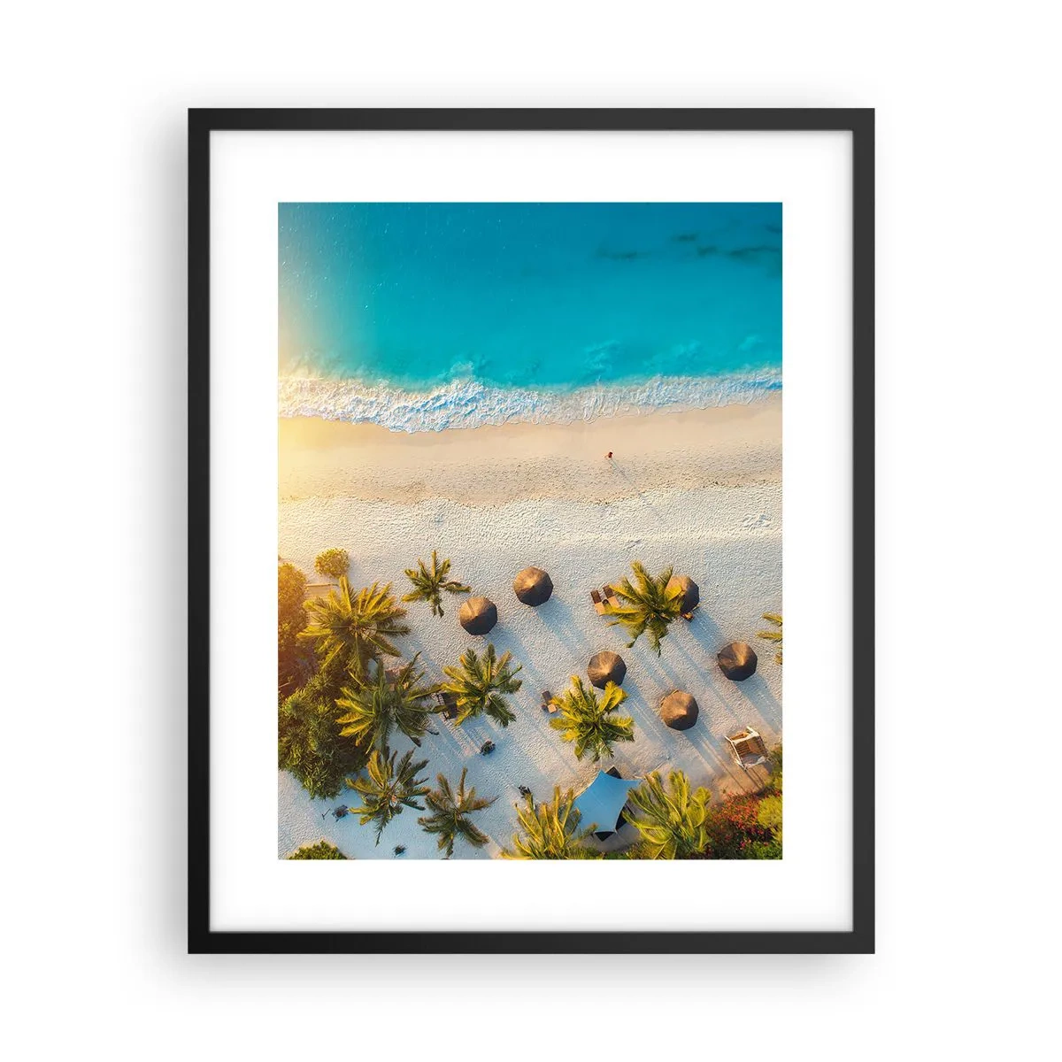 Poszter fehér keretben - Üdvözöljük a paradicsomban - 40x50 cm