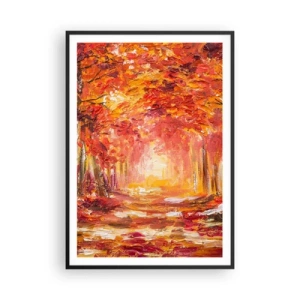 Poszter fehér keretben - Rézerdő - 70x100 cm